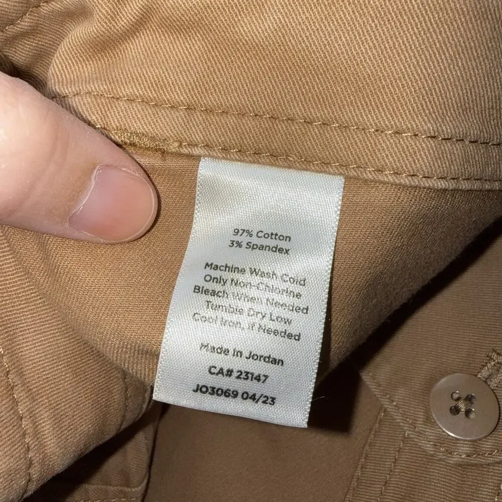Talbots Women’s Chino Cargo Pants Khaki Tan Size 4